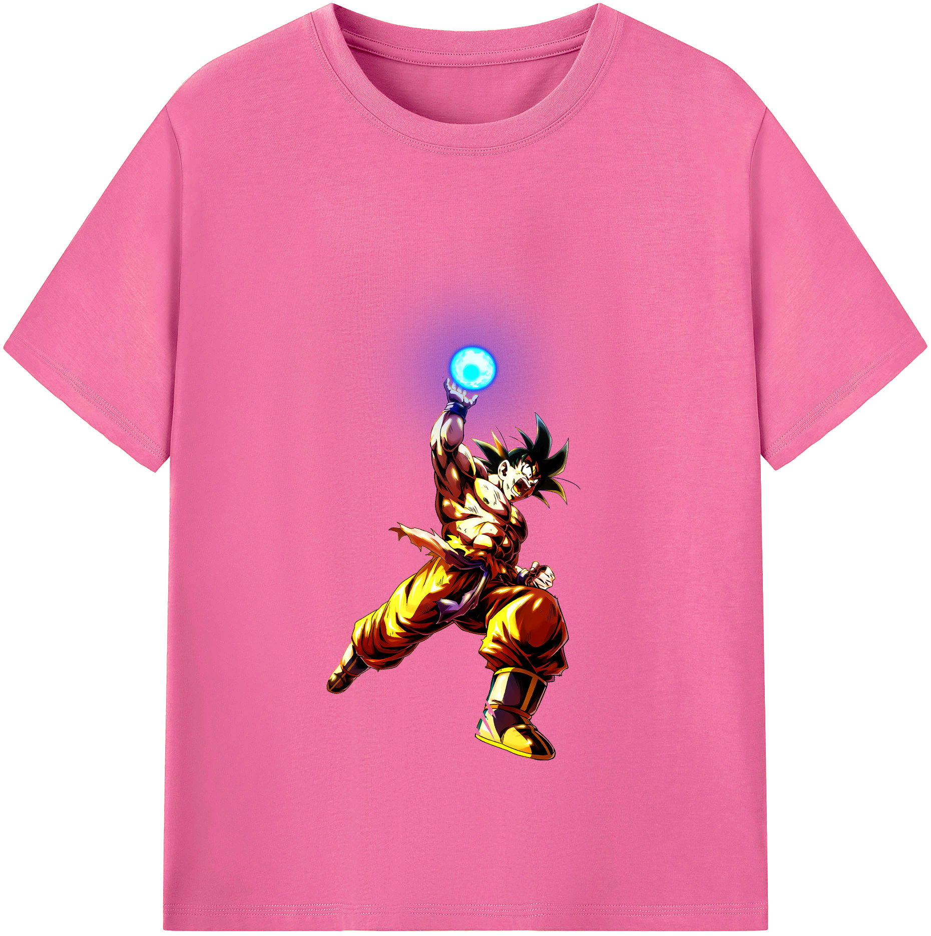 （画像用） ドラゴンボール 孫悟空（そん ごくう）Son Goku カカロット DRAGON BALL Kakarotto レディースカジュアルプリントTシャツ（綿100％）